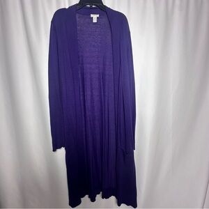 Chico's Deep Purple Women's Cardigan size 2
